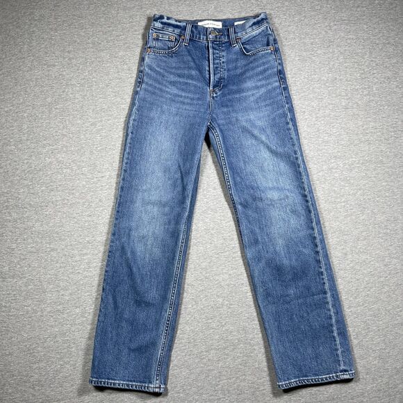 Denim Forum Denim - Denim Forum Jeans Womens 25 Blue The Arlo High Rise Straight 28L